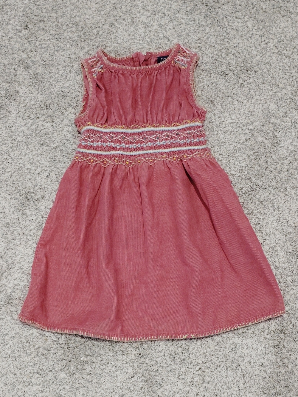 GAP Girls' Rose Smocked Sleeveless Dress